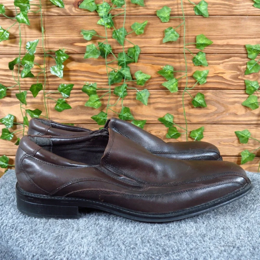 Dockers 90-27227 Mens Slip On Dress Shoes Size 12M Business Formal Brown Leather